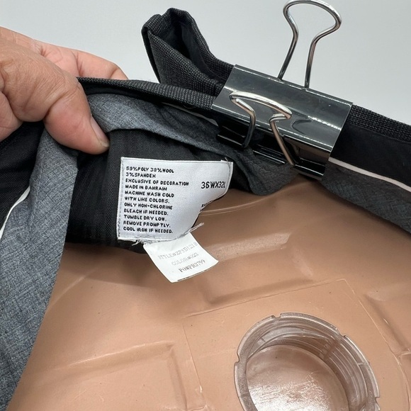 J. Ferrar Ultra Comfort Men's Slim Fit Flat Front Suit Pants - Classic Black - Picture 6 of 10